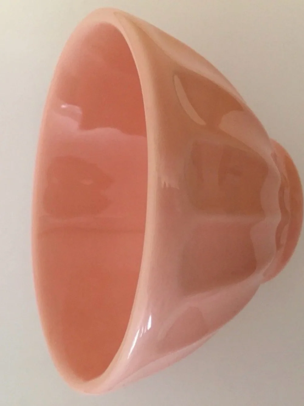 Pink Ceramic Cup - Scalloped Design